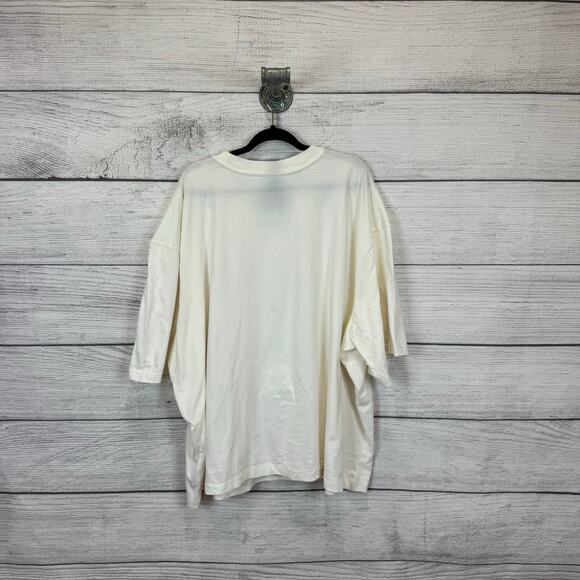 Old Navy Men's Cream Cropped Short Sleeve Monaco Summer Graphic Tee Size XXXXL - Picture 6 of 6